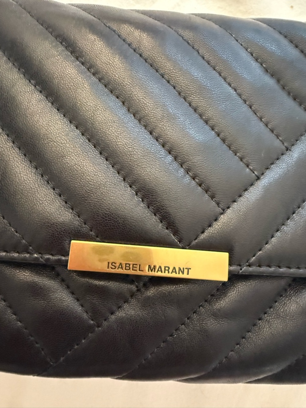 Isabel Marant Quilted Black Chain Merine Quilted Crossbody Shoulder Bag - Picture 5 of 7